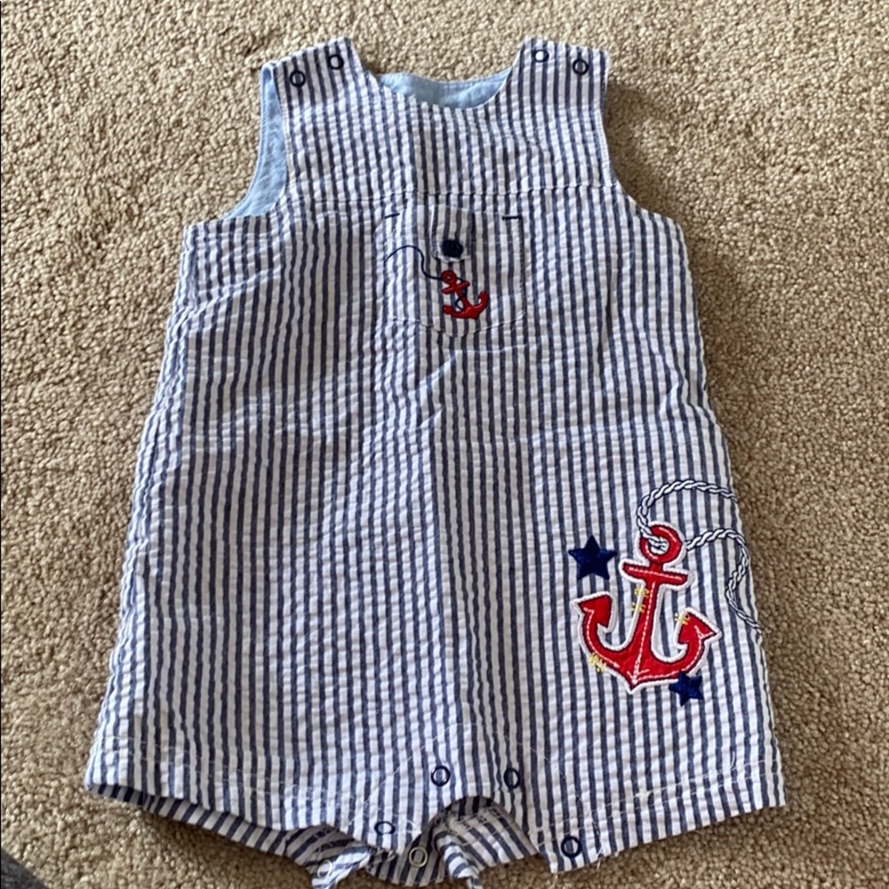 Seersucker romper